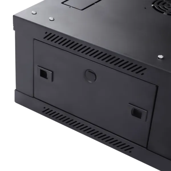 4U Series Wall Mount Cabinet Rack Enclosure - Black - Electriduct 4U Series Wall Mount Cabinet Rack Enclosure - Black - Electriduct